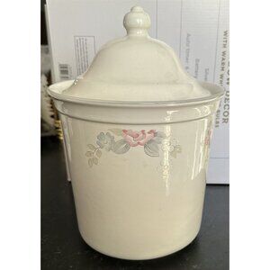 Pfaltzgraff Kitchen Canister Wyndham 2.5 Qt With Lid Discontinued Farmhouse 80'S